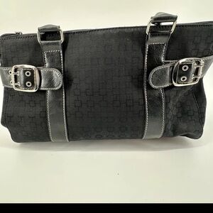 Nine West Black and Silver Shoulder Bag